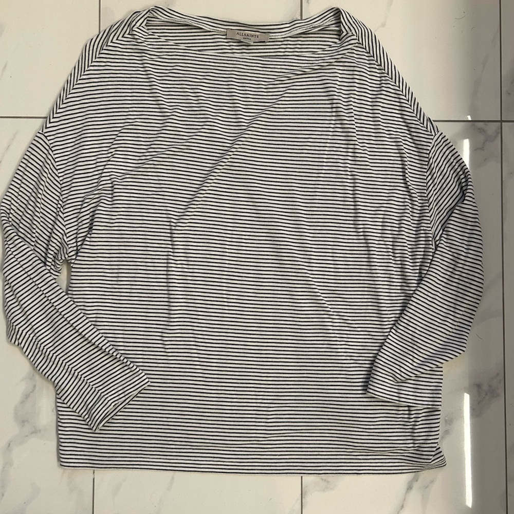 AllSaints stripped long sleeve